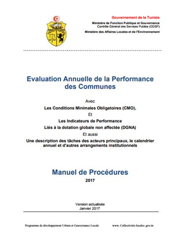 Aperçu de Évaluation annuelle de la performance des communes