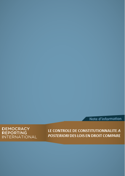 Aperçu de le contrôle de constitutionnalité a posteriori des lois en droit comparé