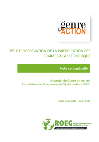 Aperçu de Pôle d'observation de la participation des femmes a la vie publique