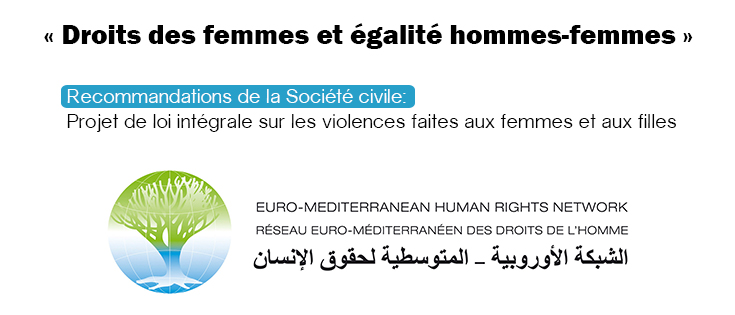 Projet de loi intégrale sur les violences faites aux femmes et aux filles: Recommandations de la Société civile