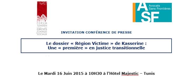 « Région Victime » de Kasserine : Une « première » en justice transitionnelle