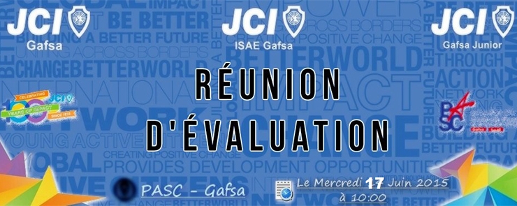 Réunion: JCI ISAE Gafsa ; JCI Gafsa ; JCI Gafsa Junior