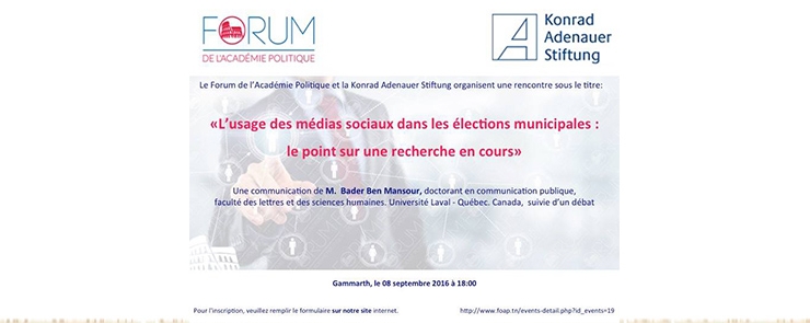 « L’usage des médias sociaux dans les élections municipales : le point sur une recherche en cours»