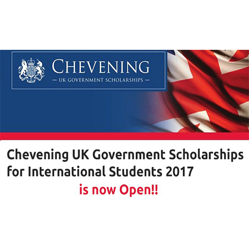 (Offre en anglais) Lancement d’un appel à candidatures pour le programme de bourse Chevening 2017/2018