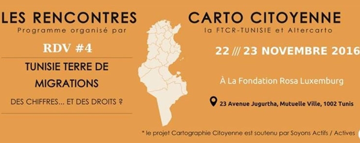 Les Rencontres Carto Citoyenne #RDV4 Tunisie Terre de Migrations