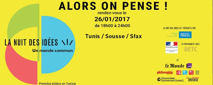 La nuit des idées à Tunis : « Alors on pense ! »