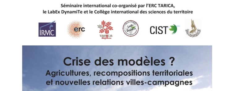 Séminaire « Crise des modèles ? Agricultures, recompositions territoriales et nouvelles relations villes-campagnes »