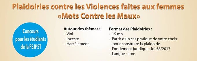 Loi contre les violences: Conférence et Concours de Plaidoirie