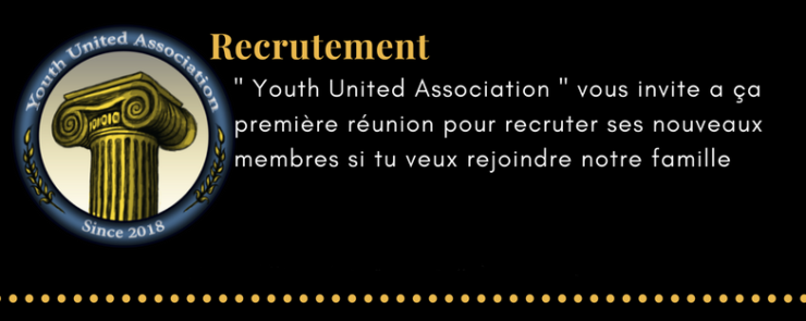 Recrutement ” youth united association”