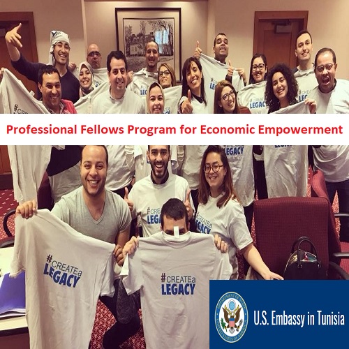 (Offre en anglais) L’ambassade Américaine en Tunisie lance un appel à candidatures pour son programme d’échange PFP : Professional Fellows Program for Economic Empowerment