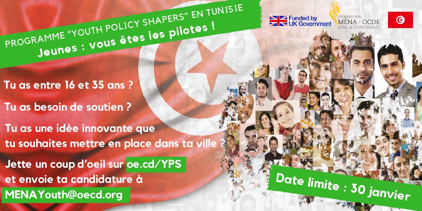 Appel à projet: Programme Tunisian Youth Policy Shapers – OCDE