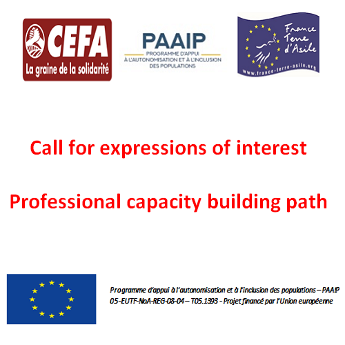 Call for expressions of interest : Professional capacity building path – CEFA