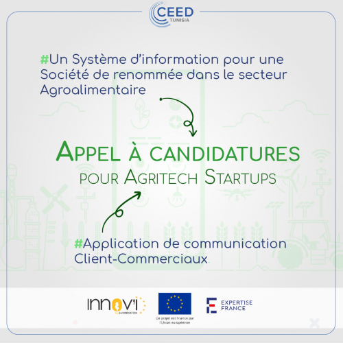 APPEL A CANDIDATURES pour Agritech Startups-CEED Tunisie