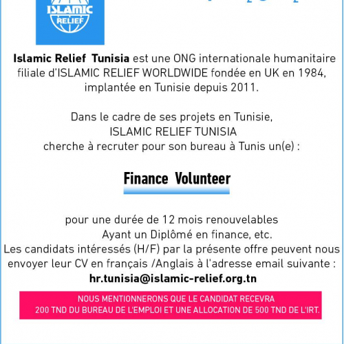 Finance Volunteer-Islamic Relief