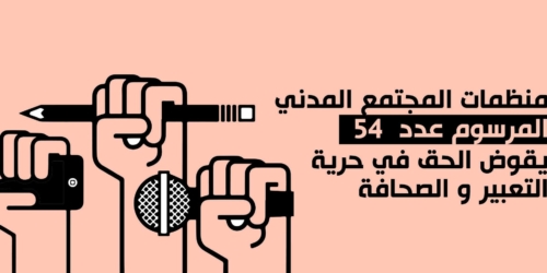 منظمات المجتمع المدني : المرسوم عدد 54 يقوض الحق في حرية التعبير و الصحافة