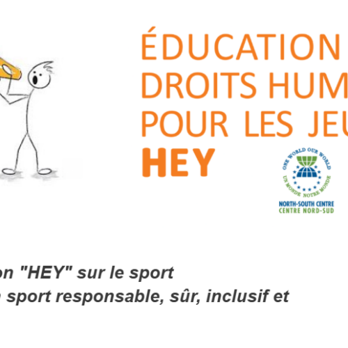 Formation “HEY” sur le sport  «Vers un sport responsable, sûr, inclusif et éthique»