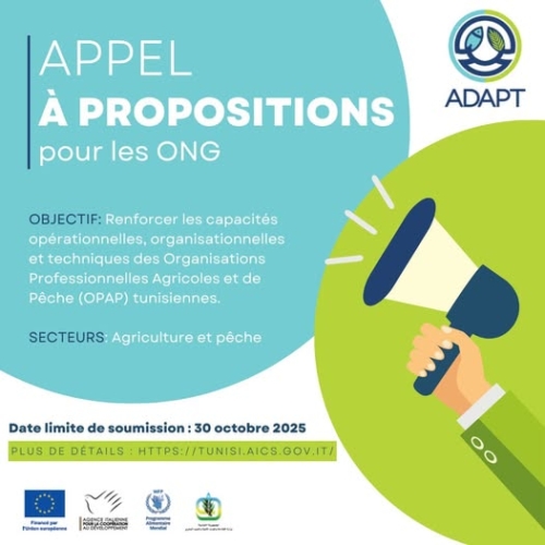 Appel à propositions ADAPT-AICS Tunis