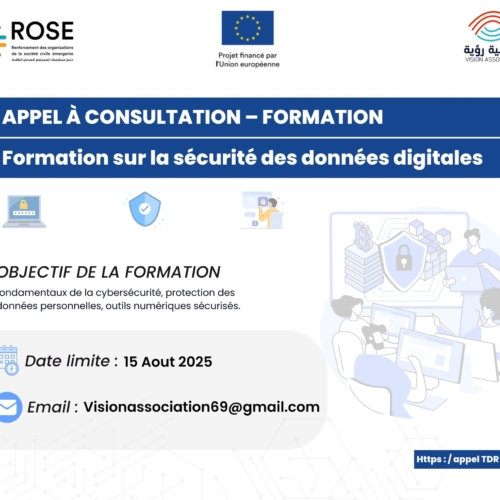 APPEL À CONSULTATION – FORMATION -Vision Association