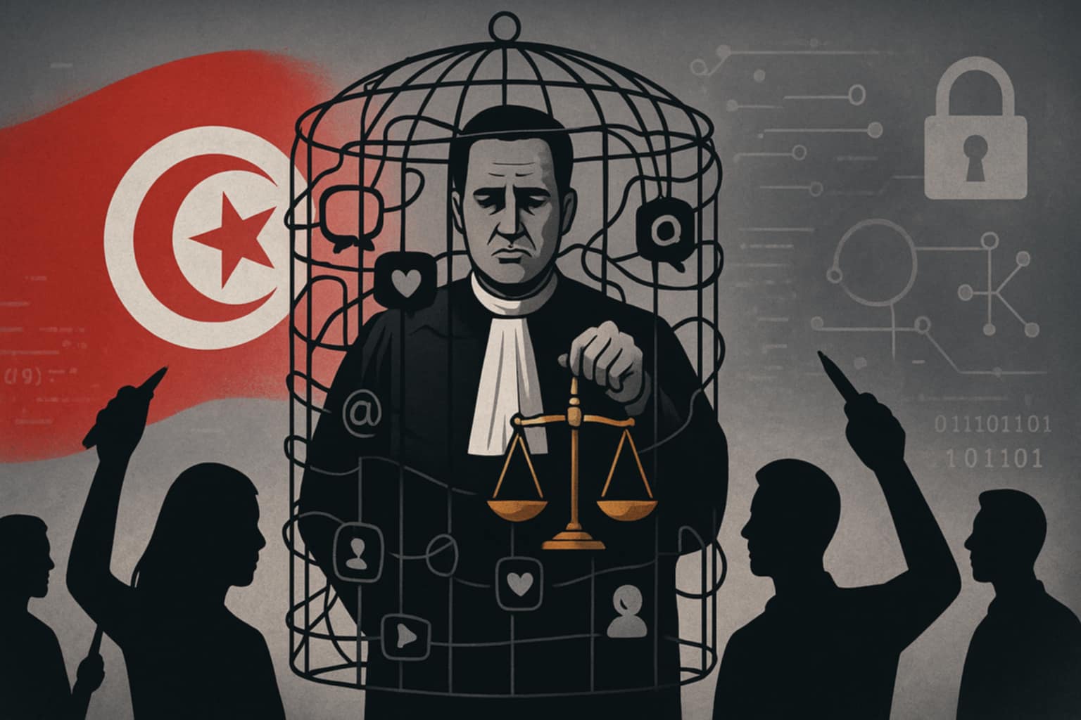 مرسوم 54 في قفص الاتهام: هل يُهدد “الأمن السيبراني” حرية التعبير في تونس؟