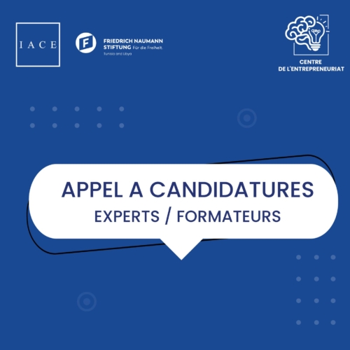 APPEL À CANDIDATURES : EXPERTS / FORMATEURS-IACE