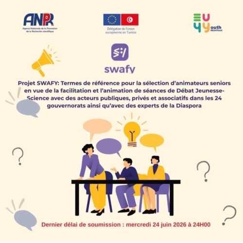 Animateurs juniors en vue de la facilitation et l’animation de séances de Débat Jeunesse-Science-  Le projet SWAFY