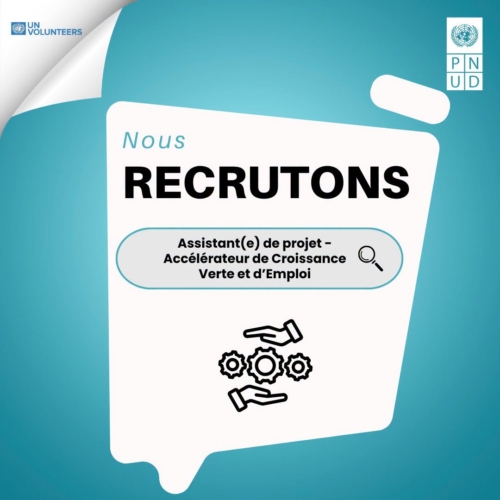 Assistant(e) de projet – Accélérateur de Croissance Verte et d’Emploi-PNUD
