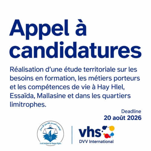 Réalisation d’une étude territoriale sur les besoins en formation, les métiers porteurs et les compétences de vie à Hay Hlel, Essaïda, Mallasine et dans les quartiers limitrophes